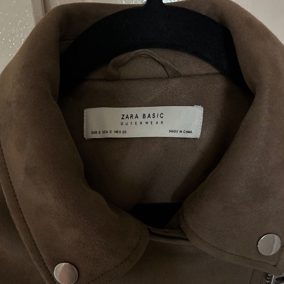 Zara Brown Leather Jacket - Picture 10 of 10